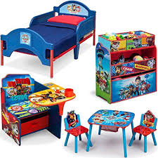 Toy Storage Ideas Nickelodeon Delta Children Nick Jr Paw Patrol 6 Piece Furniture Set Plastic Toddler Bed Table Toy Storage Desk Storage Toy Organization