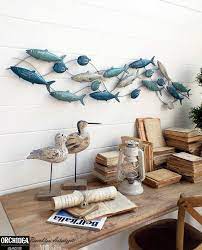 Pannelli Decorativi Per Pareti Con Pesci Realizzati In Metallo Perfetti Per Arredare La Tua Casa Decorazioni Decorare Le Pareti Decorazione Per Case Al Mare