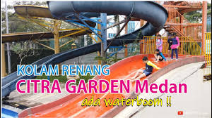 Kolam Renang Citra Garden Medan Berenang Seru Sambil Bermain Waterboom Youtube