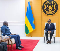 Today at Urugwiro Village, President Kagame met with Dr. Lassina Zerbo,  Chairperson of Rwanda Atomic Energy Board (RAEB) and Dr. Fidel Ndahayo, CEO  of RAEB. They discussed the importance of nuclear energy