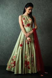 Resham Work Kurta Churidar Western Dresses Indian Gowns Indian Outfits