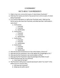 President has one of the most . President Trivia Worksheets Teaching Resources Tpt