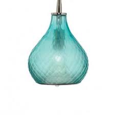 Jamie Young Small Cloud Pendant In Frosted Aqua Glass Decoratorsbest