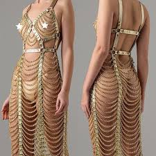 Gold Chain Dress New Collection At Williamwilde Com Ididitforlove Williamwilde Fabulous Fashion Glamour Style Chain Dress Dresses Fashion