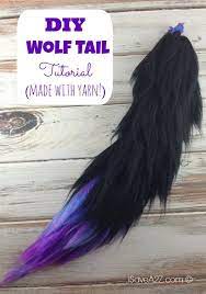Cut a tail shape adding 1/4 to 1/2 inch all the way around. Costume Wolf Tail Tutorial Isavea2z Com