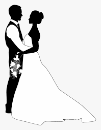 Wedding ceremony just married , newlyweds, bride and groom set. Guests At The Abrams Spotlight Wedding Show Will Have Wedding Couple Clipart Hd Png Download Kindpng