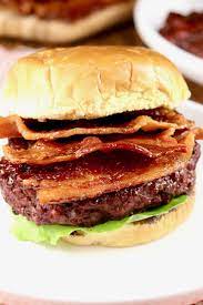 The Epic Ham And Cheese Stuffed Bacon Burger Is Hands Down The Best Burger I Ve Ever Had Smoked Ham And Smoked Cheddar Chee Bacon Burger Ham And Cheese Burger