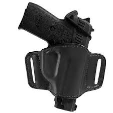 Bianchi 105 Minimalist Size 12 Right Hand Belt Slide Holster For Many Smith Wesson Pistols Black Leather