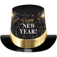 New Year Metallic 6 Paper Top Hat Each New Years Hat New Years Party Themes New Years Eve Party