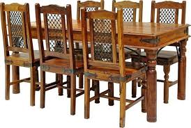 Jaipur Ganga Sheesham Large Dining Table With 6 Rawat Chairs Dining Table Wooden Dining Table Designs Wooden Dining Chairs
