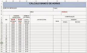 Excel Facil Ideas And Solutions Excel Banco De Horas Planilha Editada Modelo Banco De Horas Em Excel Banco De Horas Bancada Modelos