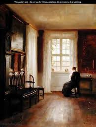 Interior With Woman Sewing Carl Vilhelm Holsoe Interior Paintings Interior Art Art Gallery
