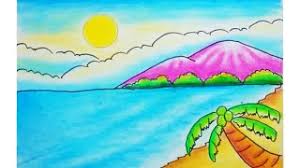 Cara menggambar dan mewarnai pemandangan alam pantai dengan gradasi crayon drawing beach scenery. Skachat Cara Menggambar Dan Mewarnai Pemandangan Pantai Drawing Sunset Scenery Smotret Onlajn