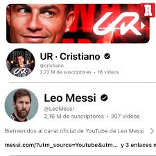 La gente eligió a su ídolo ❤️ En poco más de dos horas, Cristiano ya tiene  más suscriptores que Messi en Youtube. El canal del argentino se abrió hace  13 años, el