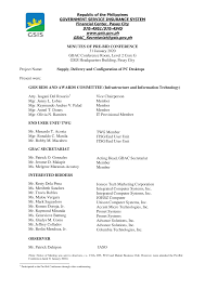 976-4961/976-4945 www.gsis.gov.ph GBAC_Secretariat@gsis.gov.ph MINUTES OF  PRE-BID CONFERENCE 31 January 2020 GBAC Conference Roo