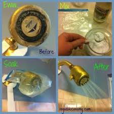 Scrub Free Shower And Faucet Cleaner Shower Heads Shower Head Cleaner Cleaning Faucets