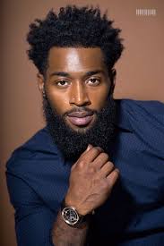 Black men with long hair and beard. Black And Bearded