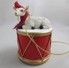 Huge selection of themes for every life event! Little Drummer White Goat Christmas Ornament Animal Den