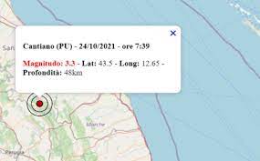 Oggi poco prima delle 13 c'è stato un terremoto di magnitudo 4.3 nelle marche. Tha9jjmvmzlynm