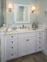 Marine design in bathroom is primarily displayed theme of sea in decoration. 50 Coastal Bathroom Decor Ideas Bathroom Decor Beach House Decor Beach Bathrooms