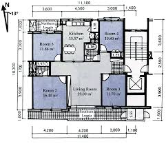 Average size of a bedroom in meters. Typical Floor Plan Of An Apartment Unit And Rooms Net Floor Area In Download Scientific Diagram
