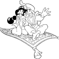 coloriage princesse jasmine et aladdin fly libri da colorare idee per disegnare arte disney mon petit poney
