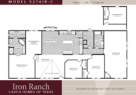 Double wides, or two section homes, are floor plans that have two sections joined together to create a larger home. Cavco Homes Double Wides Texas Manufactured Homes Modular Home Plans House Floor Plans Floor Plans