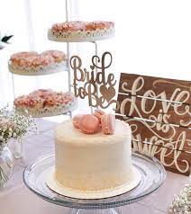 This Bride To Be Cake Topper Is Really Pretty For A Bridal Shower Cake Simple Bridal Shower Cake Topper Bridal Shower Decorations Elegant Wedding Shower Cakes