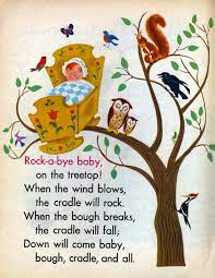 Rock A Bye Baby By Aurelius Battaglia Little Golden Books Kids Nursery Rhymes Nursery Rhymes Poems