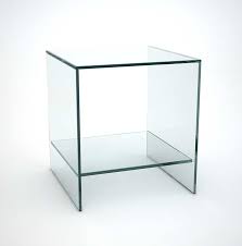 Coffee tables serve so many purposes: Judd Glass Side Table With Low Shelf Klarity Glass Furniture