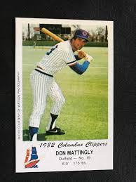 Subscribe to don mattingly baseball online price guide and get the latest and accurate values of cards from different. Sold Price 1982 Columbus Clippers Don Mattingly Card Mint September 4 0120 5 00 Pm Edt