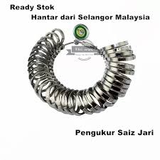 Siapkan satu cincin yang pas dengan jari anda. Finger Ring Sizing Measurement Ring Sizer Pengukur Saiz Jari Alat Ukur Cincin Ukur Jari Shopee Malaysia