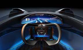The future of driving is here. Mercedes Benz Vision Eq Silver Arrow Concept Interior Design Render Car Body Design