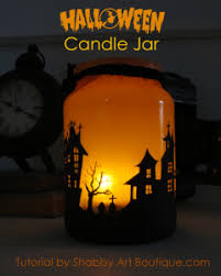 Shabby Art Boutique How To Make A Christmas Township Candle Jar