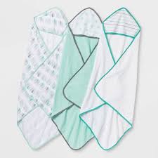 This is one cute project i want to make for my grandsons! Baby 3pk Little Peanut Hooded Bath Towel Cloud Island Mint Green White Target