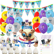 See more ideas about puppy birthday, puppy birthday parties, puppy party. Buy Nelton Birthday Party Supplies For Puppy Dog Pals Includes Banner Cake Topper 24 Cupcake Toppers 18 Balloons 15 Invitations Online In Indonesia B08g5d12k9