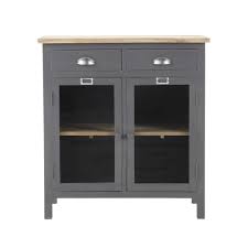 Pine Larder Grey W 80cm Chablis Maisons Du Monde Madera Gris Mueble Cajonera Madera