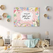 Measuring 25.75'' in diameter, it's an easy fit for some spare space over the entryway console table or a blank wall in your bedroom. The Positive Project Inspirational Quotes For Kids Wall Art Prints