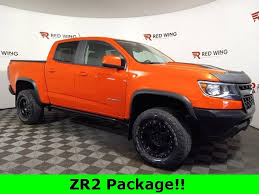 Pre-Owned 2019 Chevrolet Colorado 4WD ZR2 4WD Crew Cab 128.3″ ZR2 in Red  Wing #2G4262B