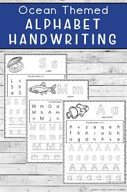 These fraction worksheets are suitable for grades 4 , 5 and 6, depending on the expectations or standards and develop. Ocean Themed Alphabet Handwriting Worksheets Simple Living Creative Learning