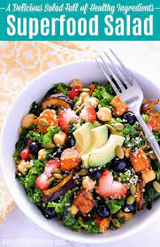 Superfood Salad Recipe Superfood Recipes Healthy Superfoods Superfood Salad