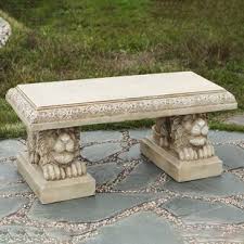 Shop for concrete benches in shop outdoor benches by material. Cast Stone Concrete Outdoor Benches Free Shipping Over 35 Wayfair