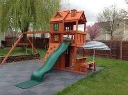 Outdoor wood playsets can be damaged by the elements over time and require periodic maintenance, including: Keep Your Playset Looking Like New 5 Tips For Maintaining Your Wooden Swing Set
