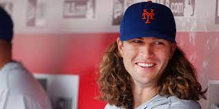 Jacob degrom #48 of the new york mets looks on from the dugout during the game against the pittsburgh. Jacob Degrom The Man The Mane The Legend