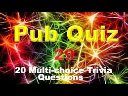 Welcome to our sports quizzes! Pub Quiz 29 Multiple Choice Trivia Questions And Answers Youtube