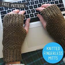 Check spelling or type a new query. Free Knitting Pattern Fingerless Knitted Mitts Sew Diy