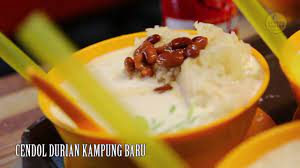 For rm13, you will get a huge bowl of cendol with 6 durian fruits, which we think it's pretty affordable! Cendol Durian Kampung Baru Youtube