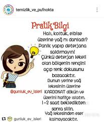 Pratik Bilgiler Temizlik Panosundaki Pin