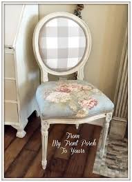Outdated French Dining Chair Makeover With Chalk Paint Ballad Bouquet Fabric French Dining Chairs Dining Chair Makeover Chair Makeover