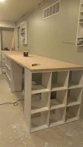 Add cabinets to your table for a transformative workbench! 25 Best Ikea Craft Room Table With Storage Ideas For 2019 Craft Room Tables Ikea Craft Room Ikea Crafts